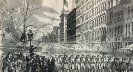 Approximately 100 lyric sheets, most of which are Union ballads from the American Civil War.