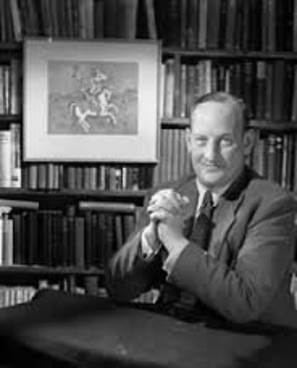 Photo of Bowen in his study