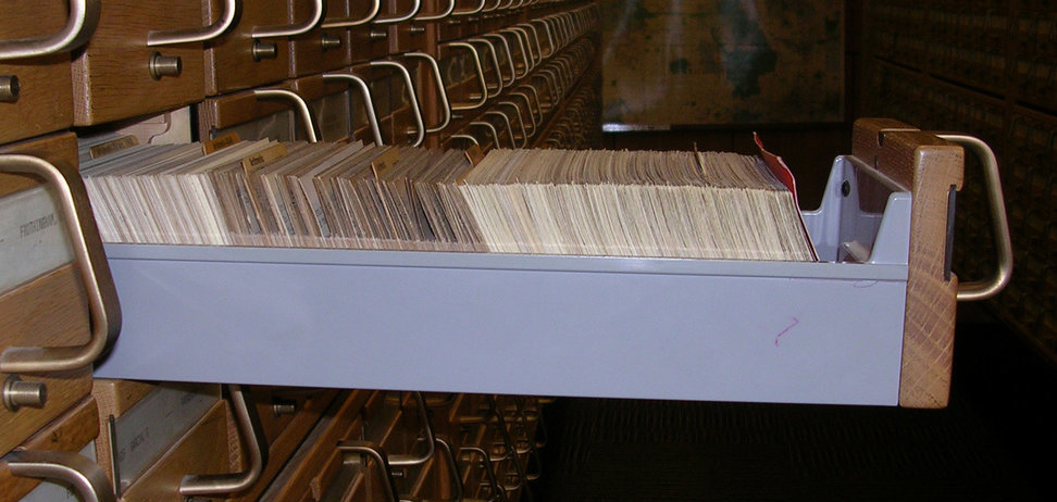Catalog Card drawer