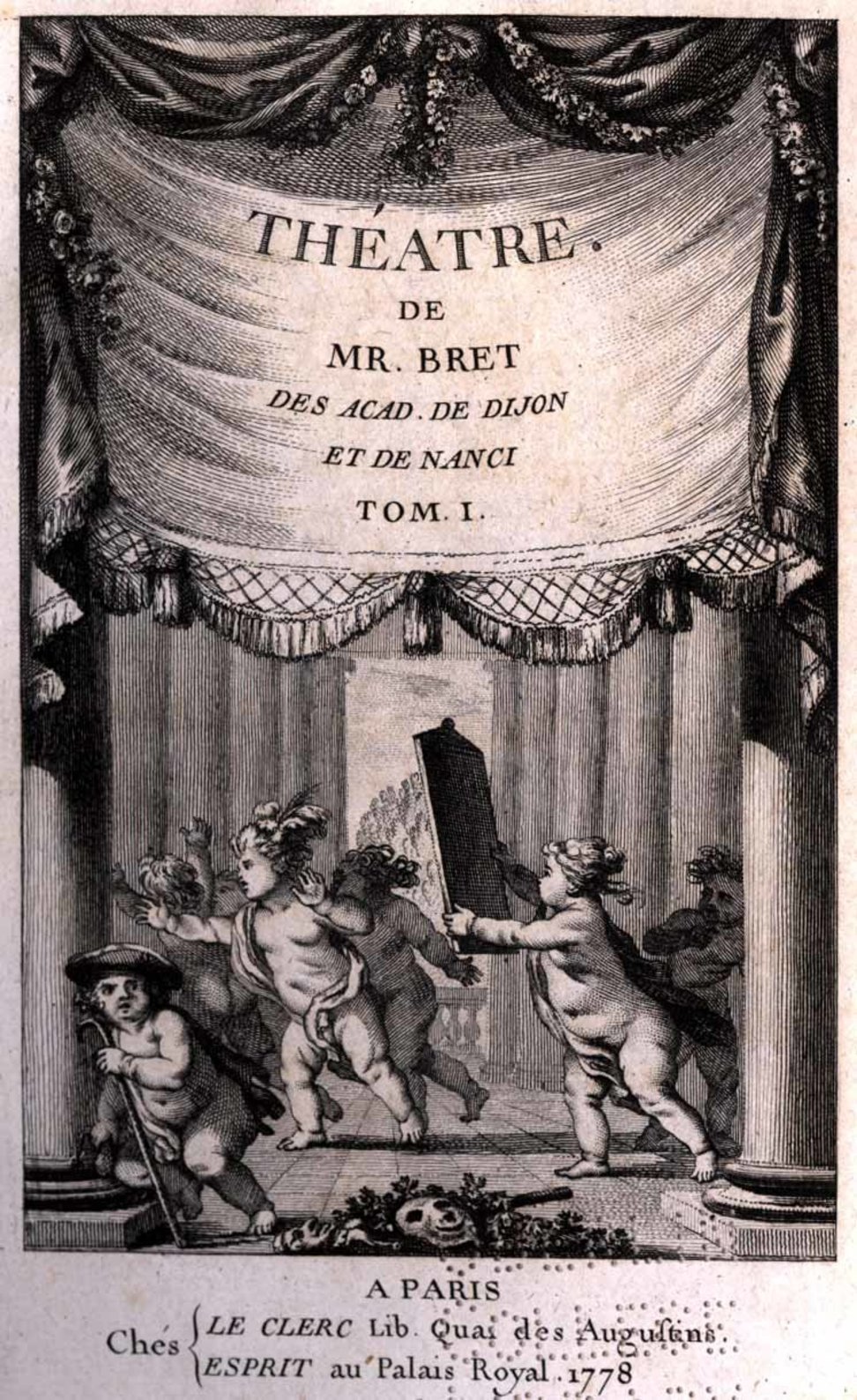 Title page of a book of French theater.