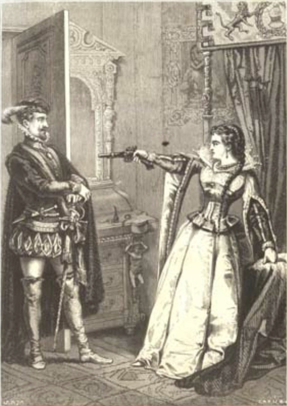 Illustration from a novel