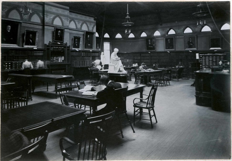 Interior of the Spear Library Reading Room