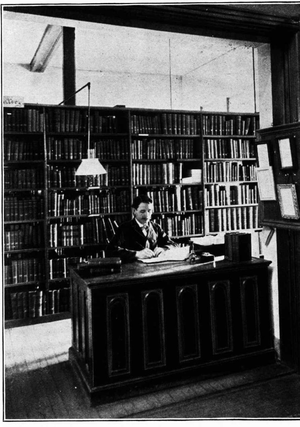Library checkout desk